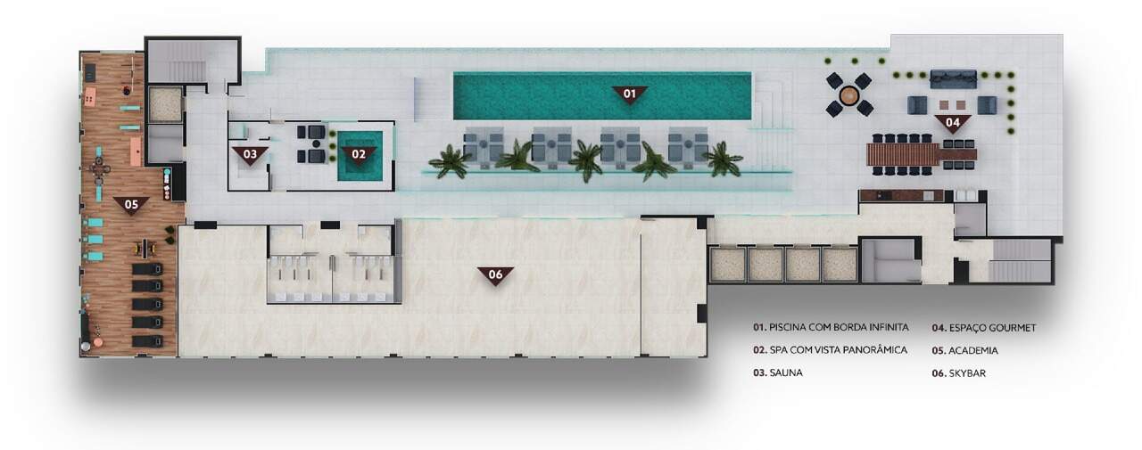 Apartamento à venda com 2 quartos, 149m² - Foto 2