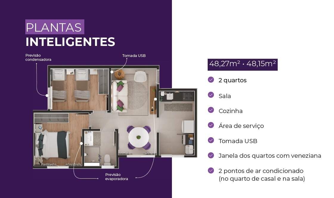 Apartamento à venda com 2 quartos, 48m² - Foto 15