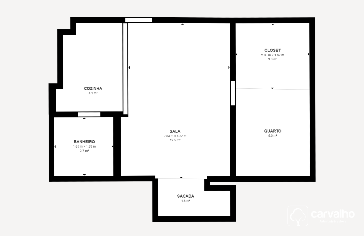 Apartamento à venda Copacabana com 34 m² , 1 quarto 1 vaga.: 