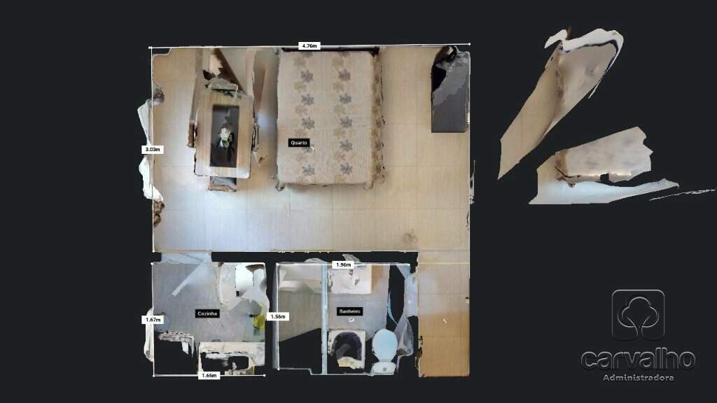 Apartamento à venda Centro com 25 m² , 1 quarto .: 