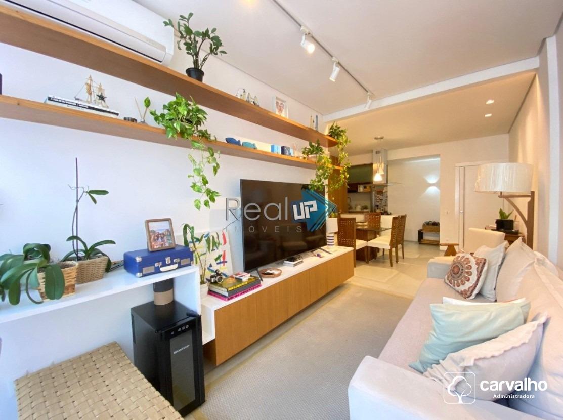 Apartamento à venda Leblon com 77 m² , 3 quartos 1 suíte 1 vaga.: 