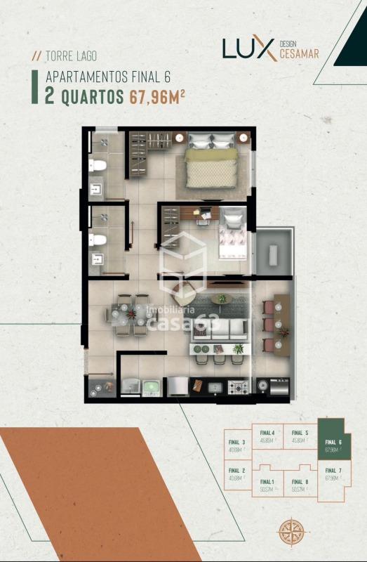 Apartamento à venda no Plano Diretor Sul: 