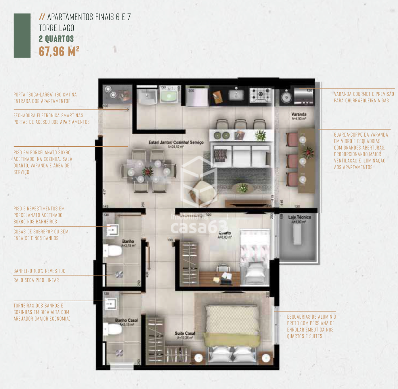 Apartamento à venda no Plano Diretor Sul: 