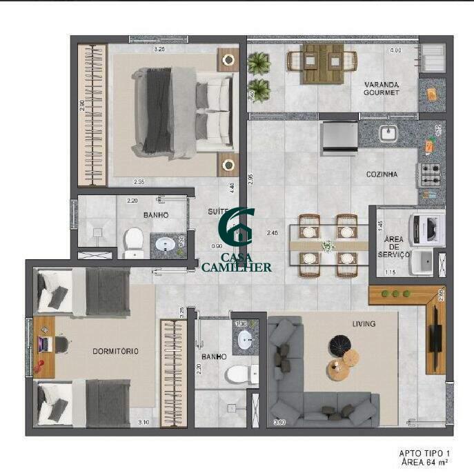 Apartamento à venda no Vila São José: 