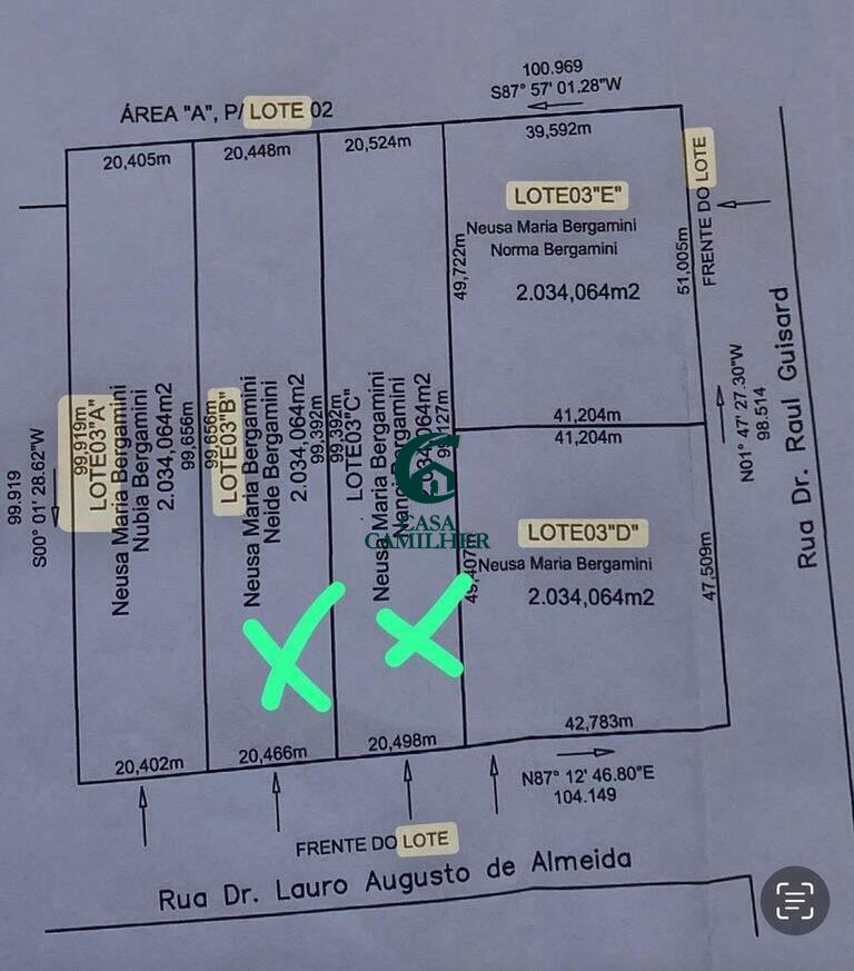 Terreno/Lote à venda no Chácaras Cataguá: 