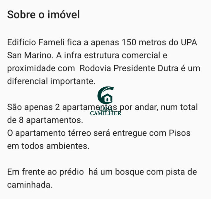 Apartamento para aluguel no Residencial San Marino: 