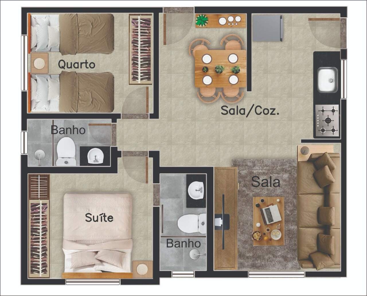 Apartamento à venda no Lindéia: 