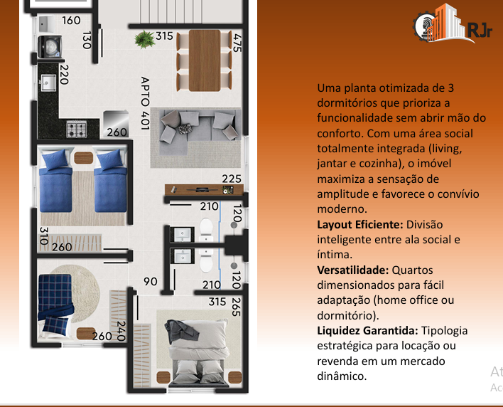Apartamento à venda no Santa Helena: 