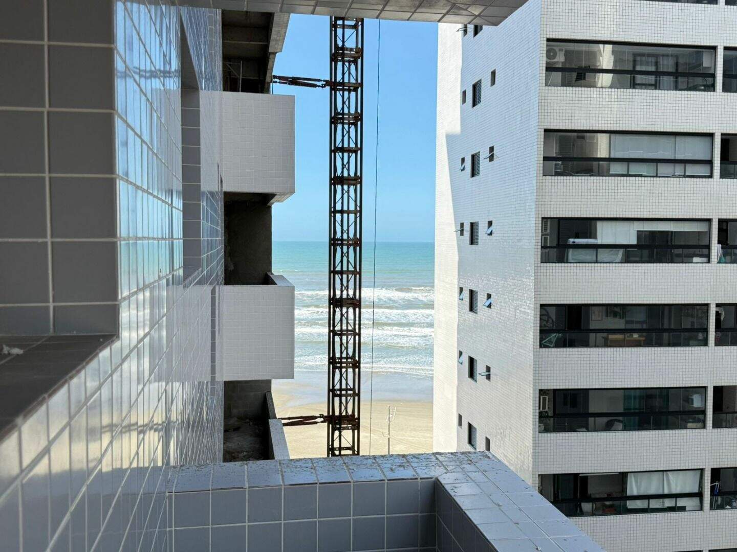 Apartamento à venda no Caiçara: Fotos da obra, previsão de entrega em fevereiro de 2026.