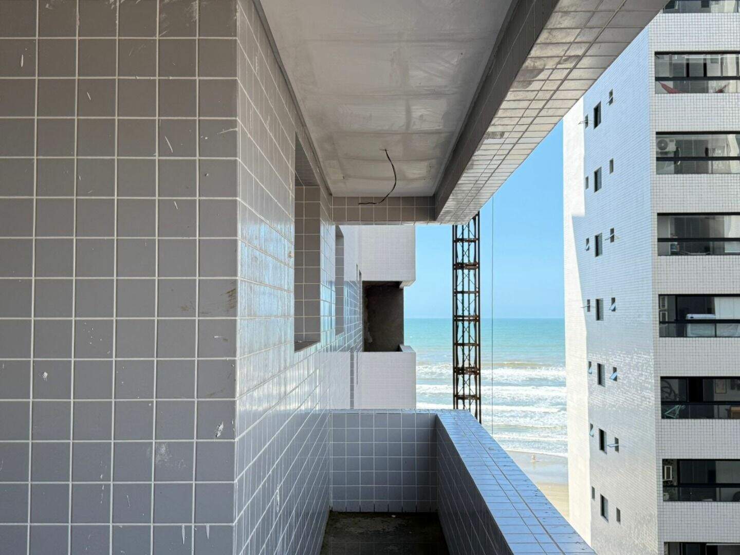 Apartamento à venda no Caiçara: Fotos da obra, previsão de entrega em fevereiro de 2026.