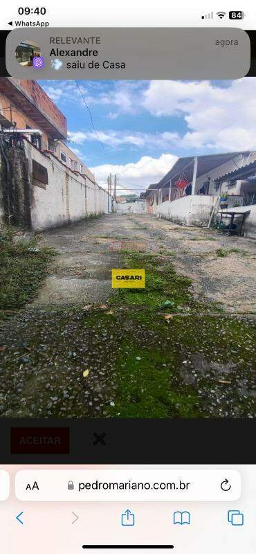 Terreno para à venda no bairro Vila Palmares, Santo André - Casari Imóveis: 