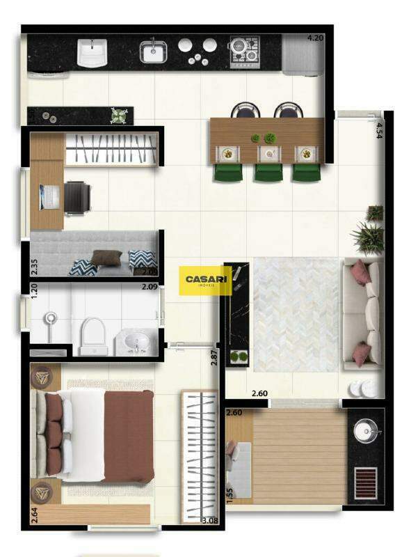 Apartamento para à venda no bairro Anchieta, São Bernardo do Campo - Casari Imóveis: 