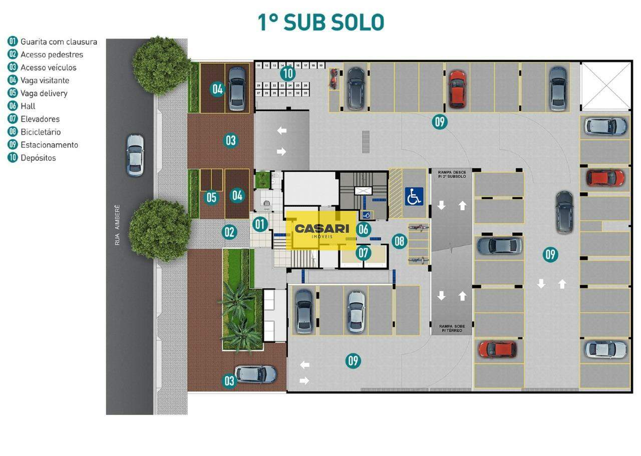 Apartamento para à venda no bairro Vila Curuçá, São Bernardo do Campo - Casari Imóveis: 