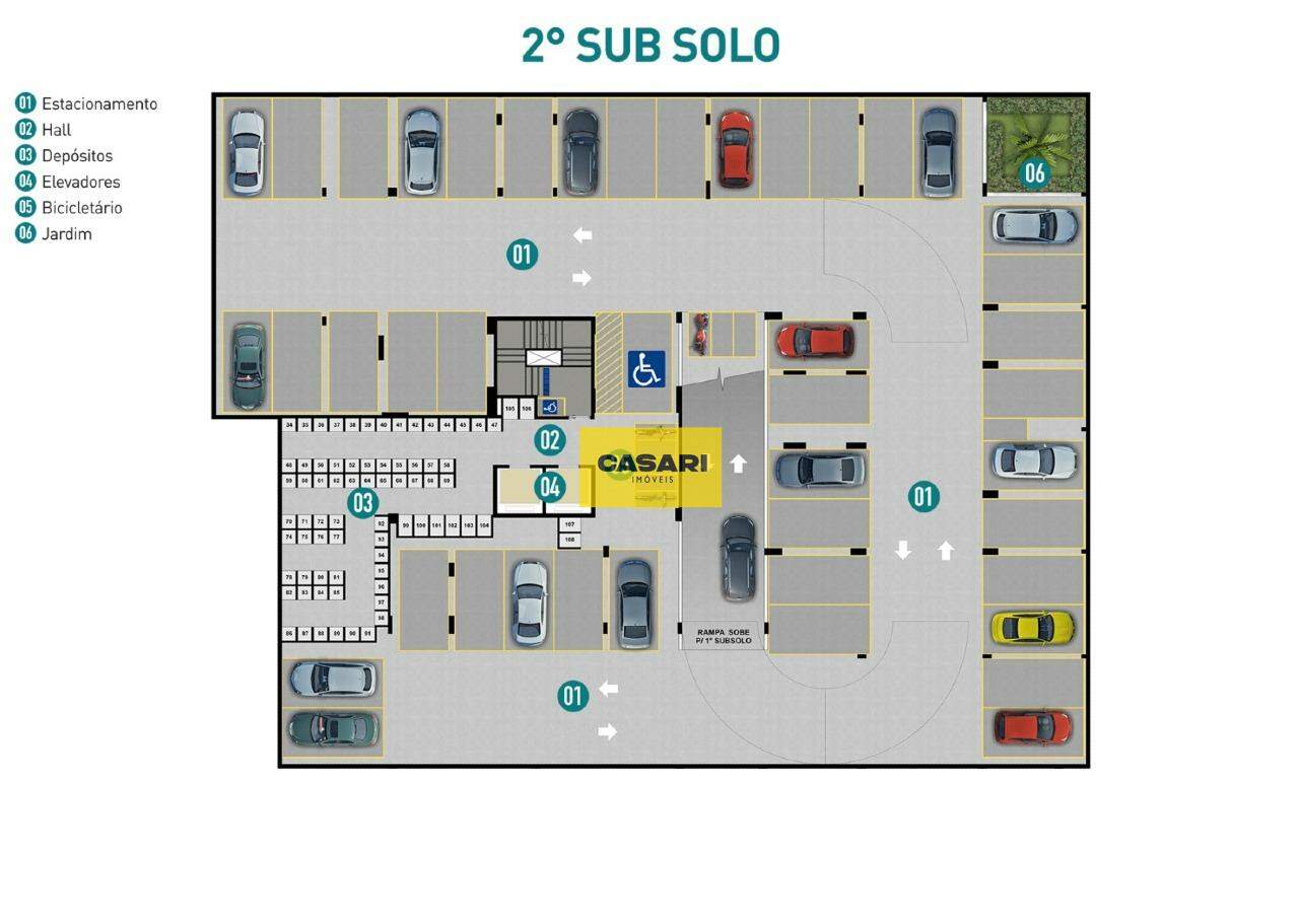 Apartamento para à venda no bairro Vila Curuçá, São Bernardo do Campo - Casari Imóveis: 