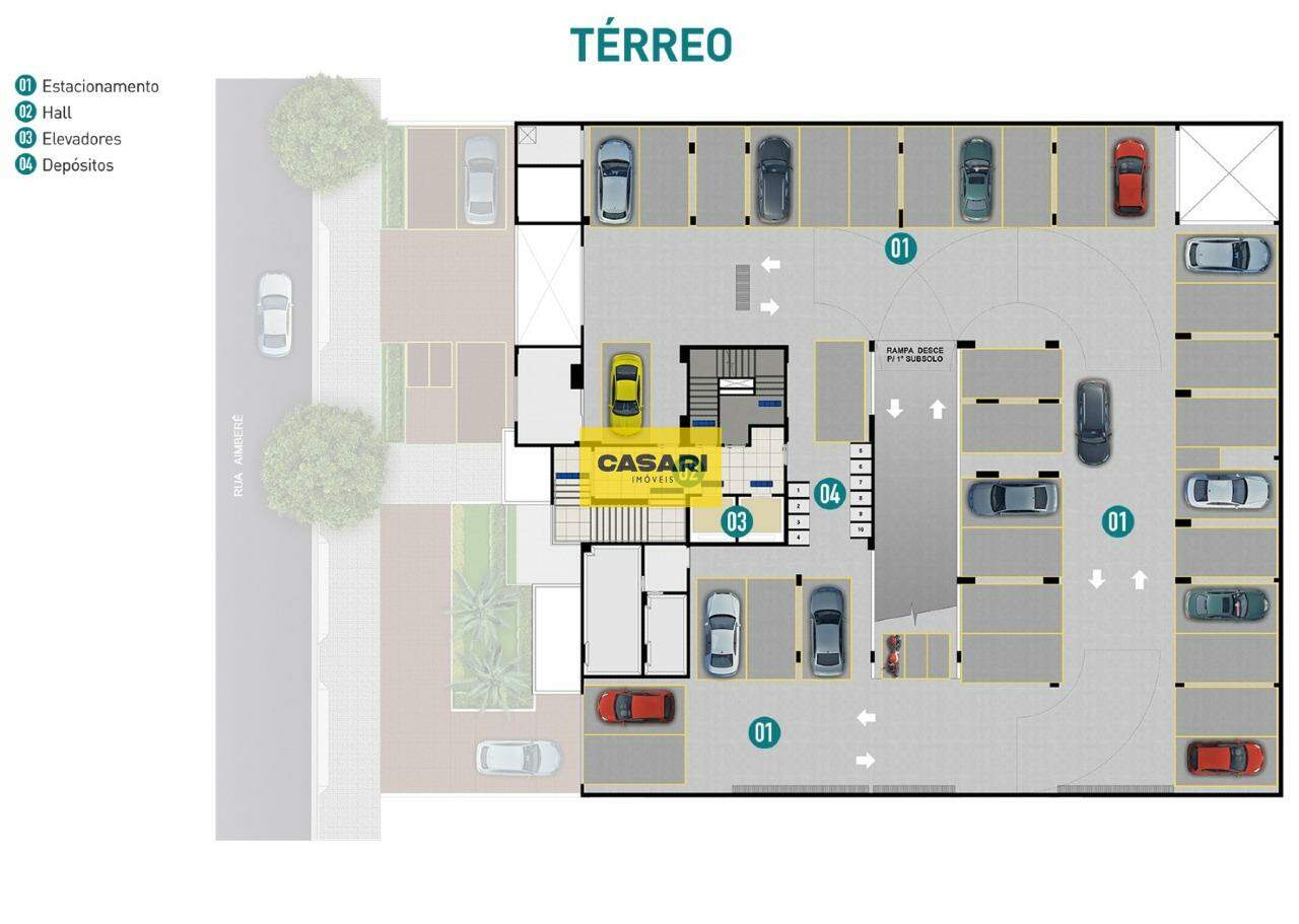 Apartamento para à venda no bairro Vila Curuçá, São Bernardo do Campo - Casari Imóveis: 