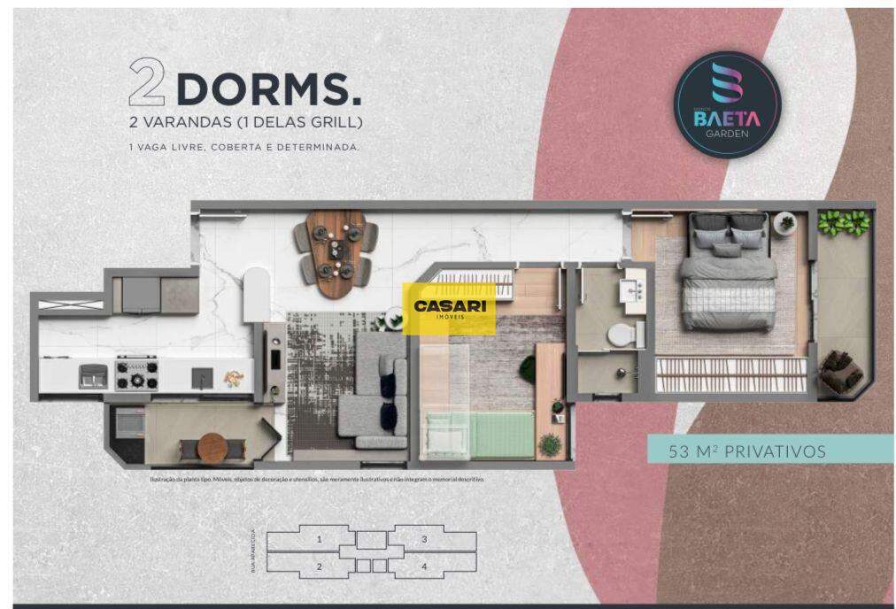 Apartamento para à venda no bairro Baeta Neves, São Bernardo do Campo - Casari Imóveis: 