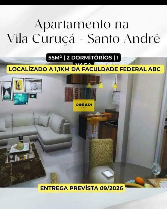 Apartamento para à venda no bairro Vila Curuçá, Santo André - Casari Imóveis: 