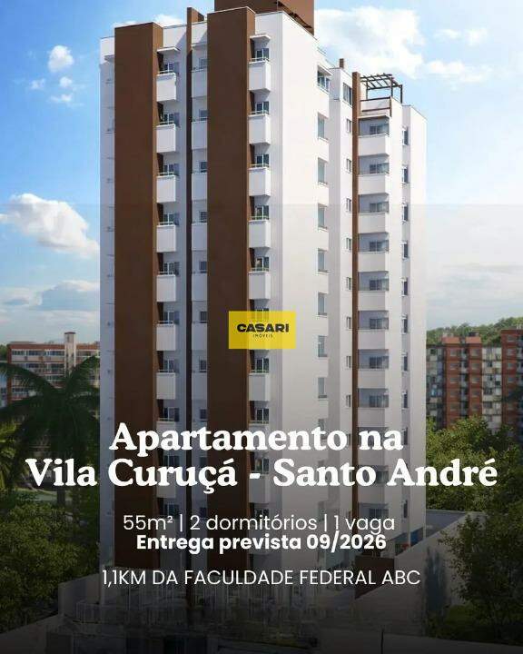 Apartamento para à venda no bairro Vila Curuçá, Santo André - Casari Imóveis: 
