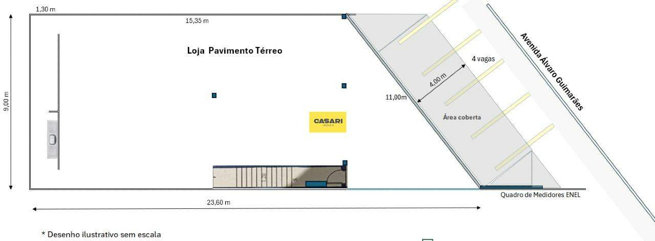 Salão para para aluguel no bairro Planalto, São Bernardo do Campo - Casari Imóveis: 