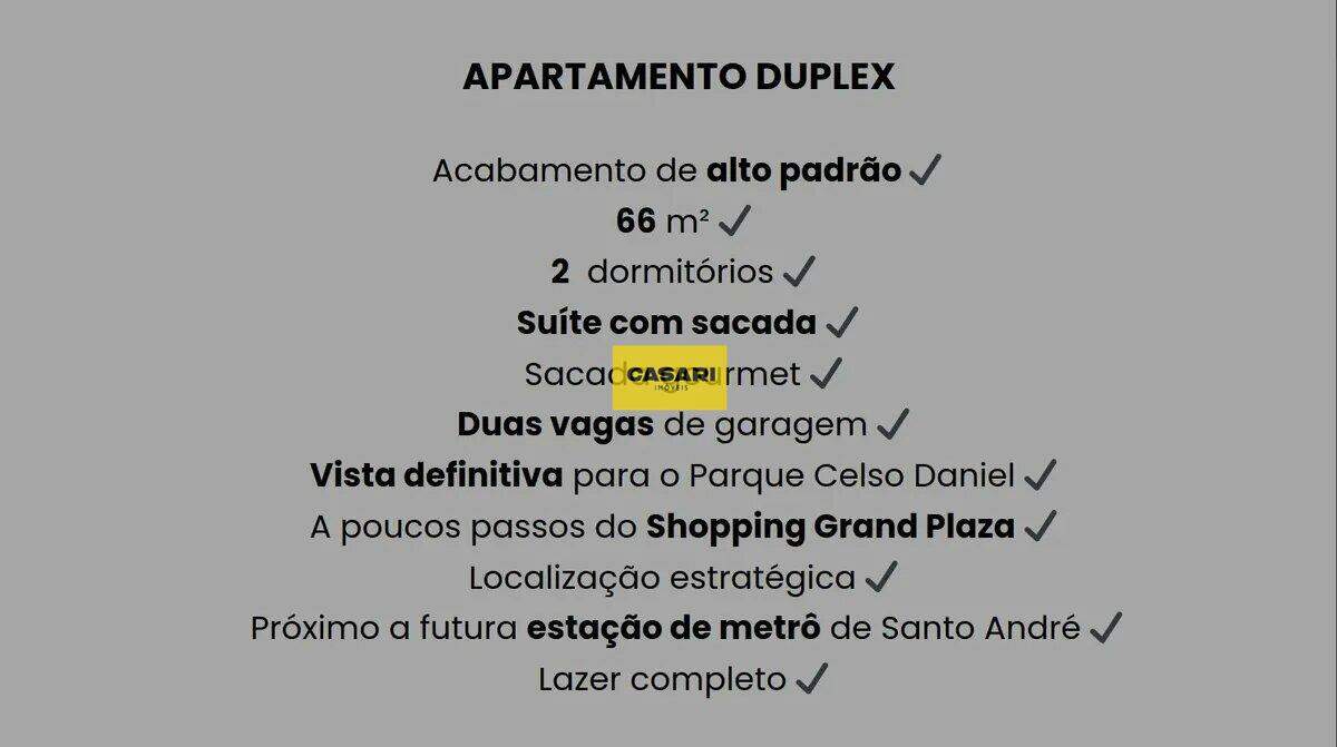 Apartamento para à venda no bairro Jardim, São Bernardo do Campo - Casari Imóveis: 
