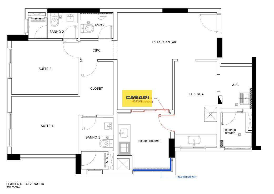 Apartamento para à venda no bairro Jardim do Mar, São Bernardo do Campo - Casari Imóveis: 
