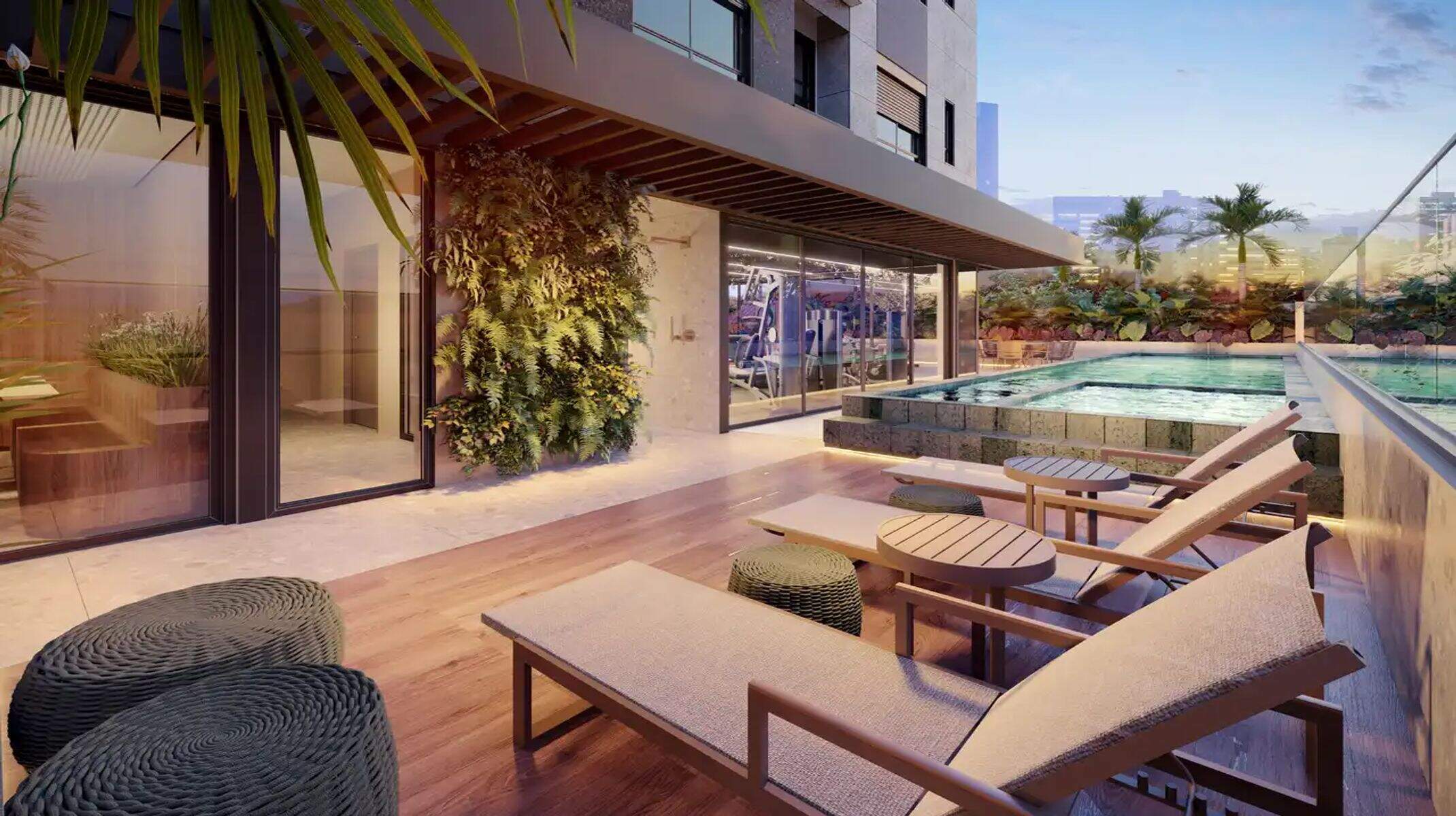 Apartamento à venda no Lourdes: Piscina com deck