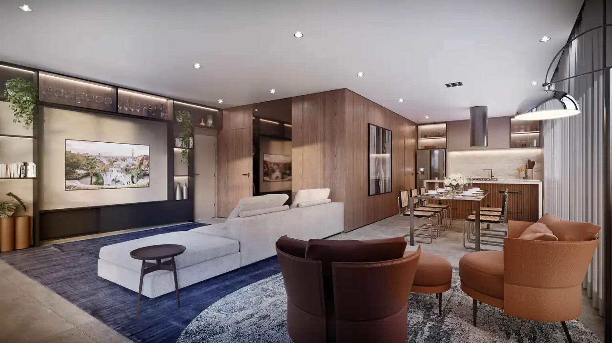 Apartamento à venda no Serra: 901 - Estar, jantar e cozinha
