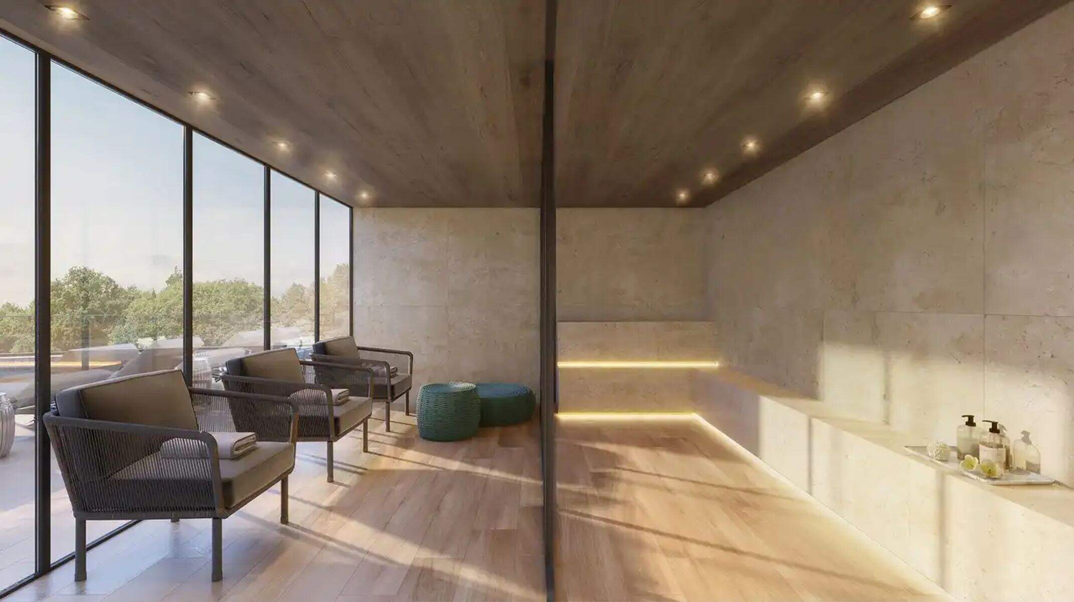 Apartamento à venda no Vila da Serra: Sauna e descanso