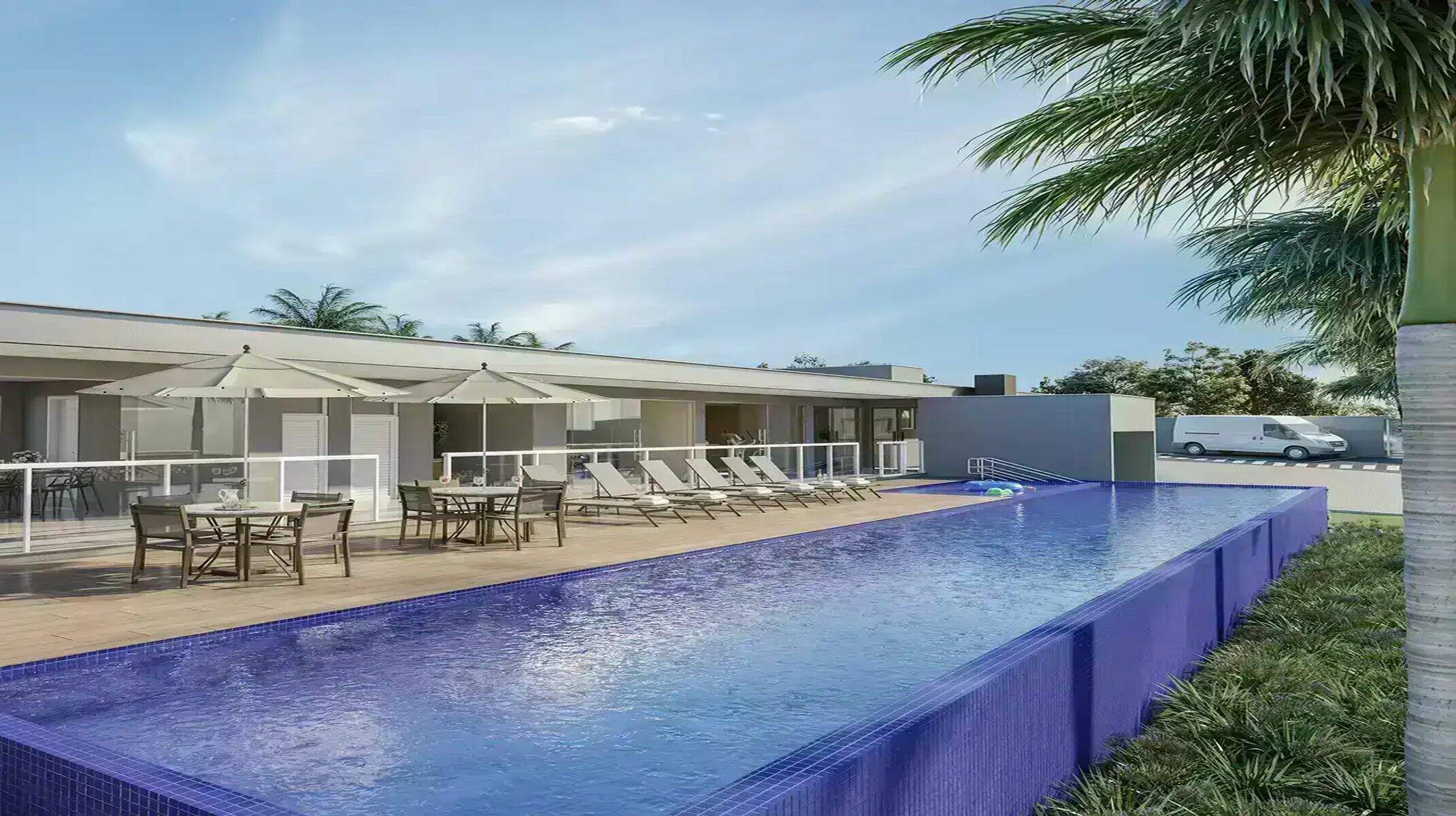 Apartamento à venda no Pau Pombo: Piscina com deck