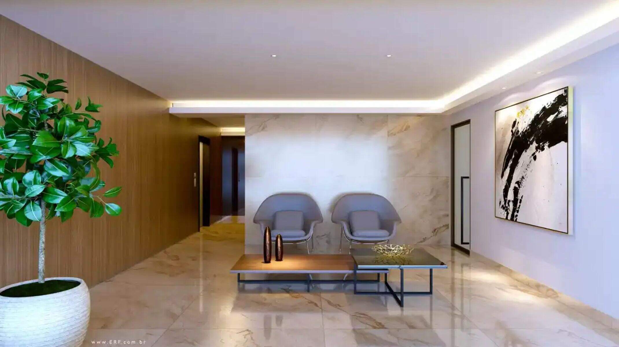 Apartamento à venda no Sion: Hall de entrada