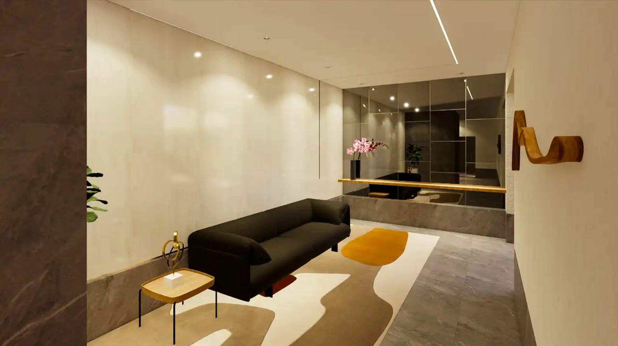 Apartamento à venda no Itapoã: Hall de entrada - Entregue montado e mobiliado