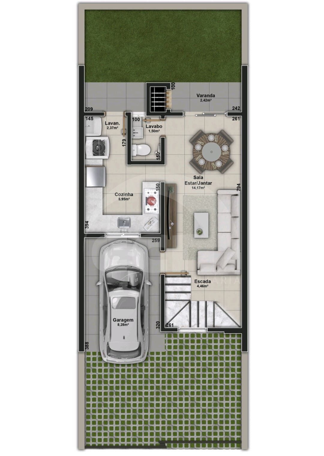 Sobrado à venda no Cará-cará: 