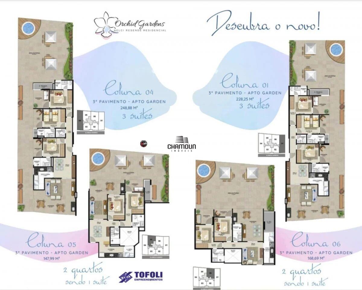 Apartamento à venda no Enseada Azul: Apartamento Alto Padrão, 03 quartos sendo 02 suítes, 02 Vagas, Area de Lazer Completa, Enseada Azul - Guarapari/ES