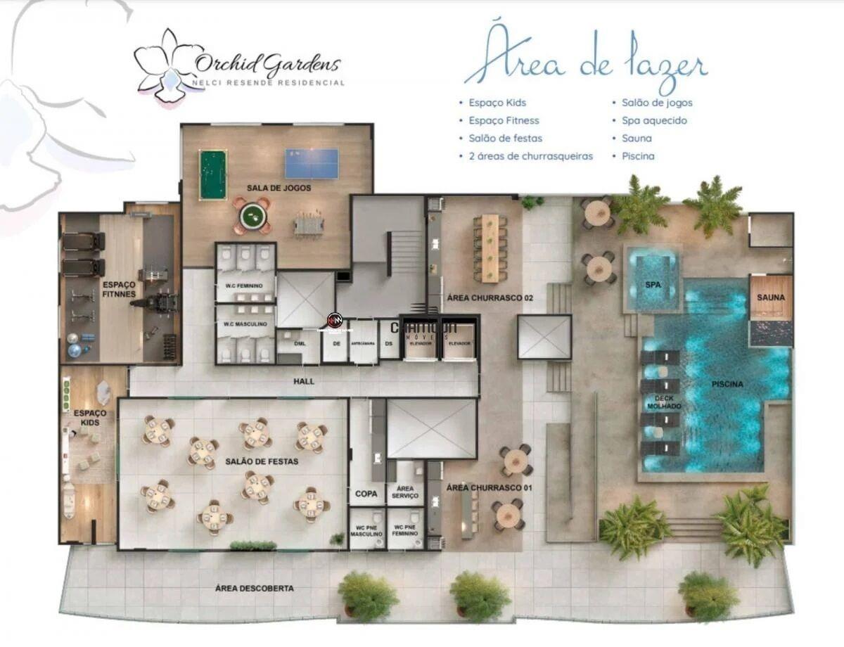 Apartamento à venda no Enseada Azul: Apartamento Alto Padrão, 03 quartos sendo 02 suítes, 02 Vagas, Area de Lazer Completa, Enseada Azul - Guarapari/ES