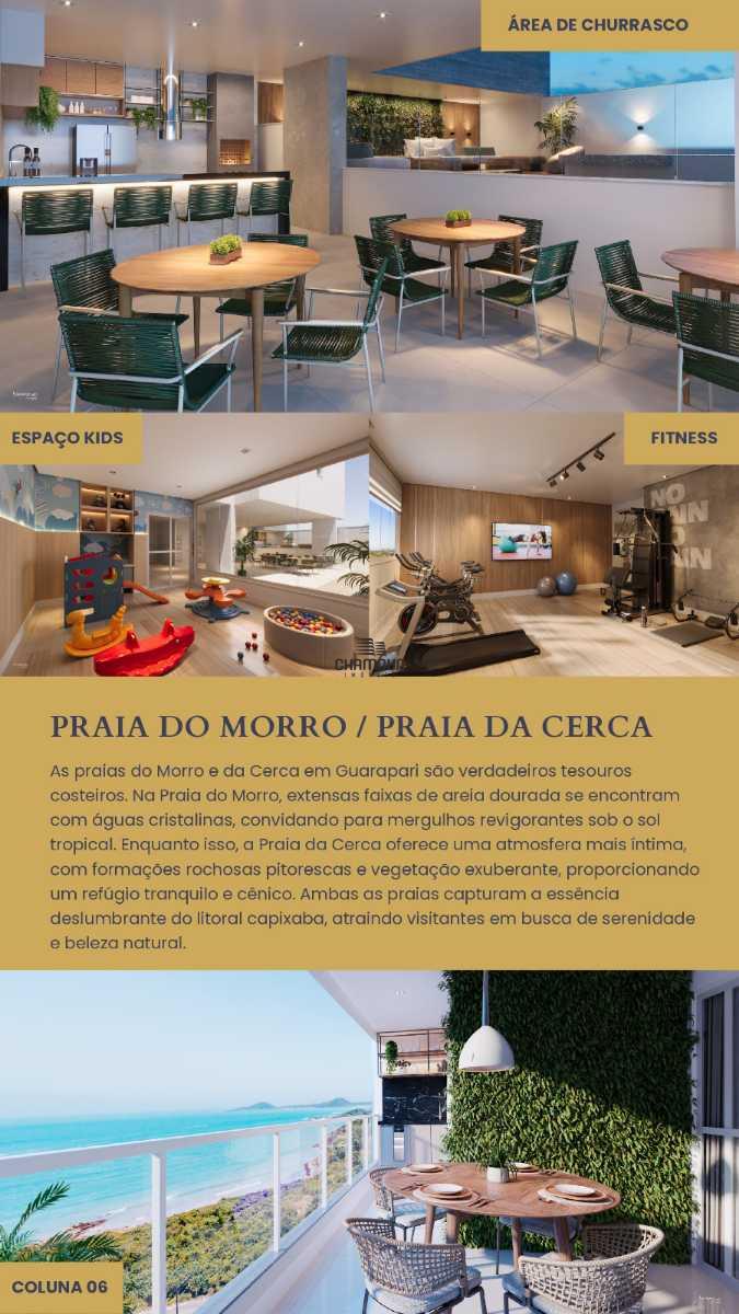Apartamento à venda no Praia do Morro: Lançamento em Construção na Praia do Morro com acesso a poucos passos do mar.