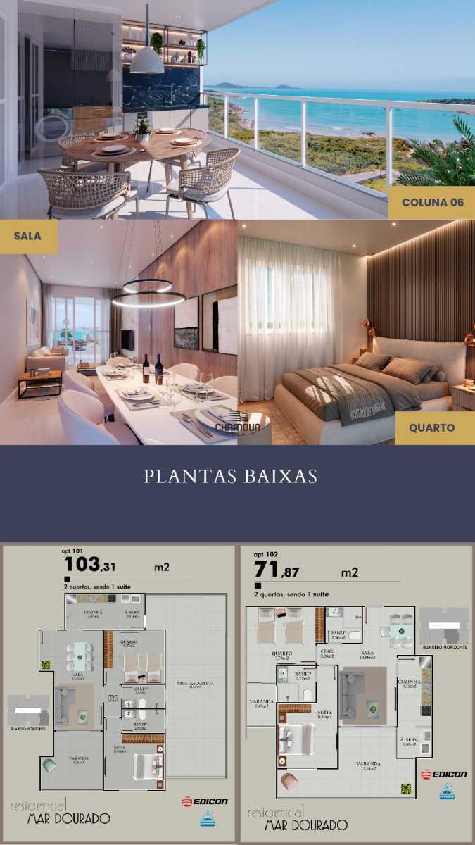 Apartamento à venda no Praia do Morro: Lançamento em Construção na Praia do Morro com acesso a poucos passos do mar.