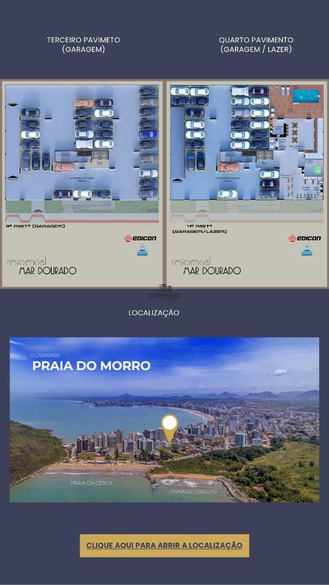 Apartamento à venda no Praia do Morro: Lançamento em Construção na Praia do Morro com acesso a poucos passos do mar.