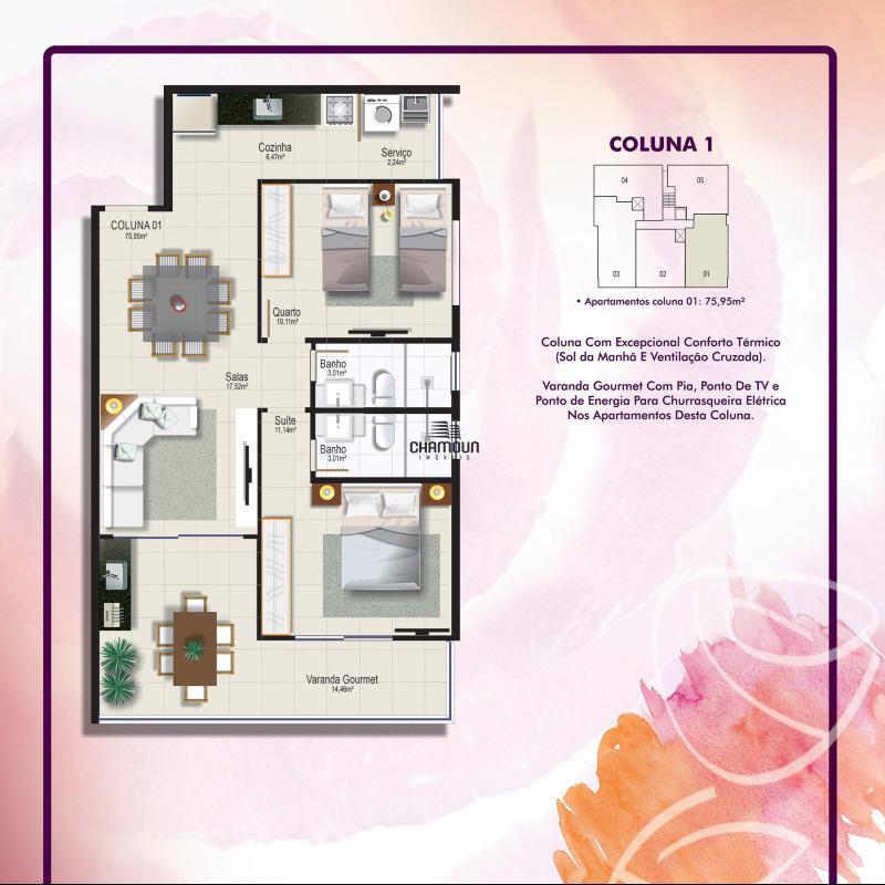 Apartamento à venda no Praia dos Castelhanos: LANÇAMENTO 2025 ROSA ANGELICA