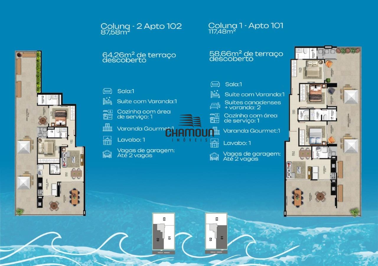 Apartamento à venda no Praia do Morro: 3 quartos na Praia do Morro em Guarapari