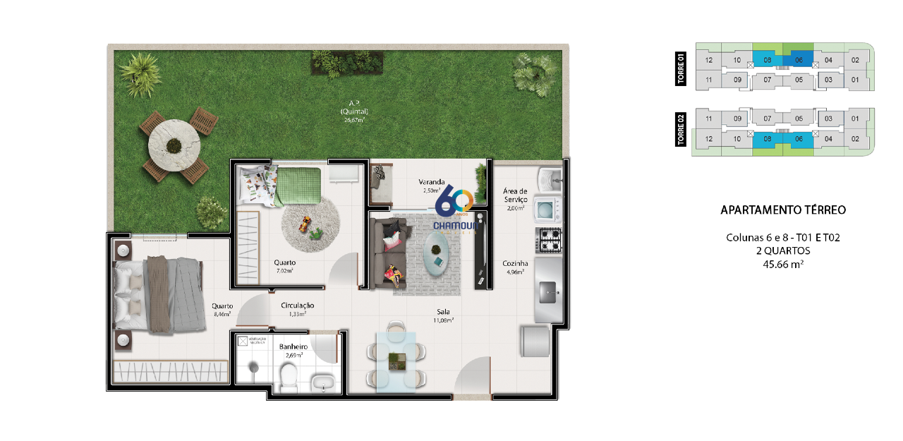 Apartamento à venda no Jardim Limoeiro: Apartamento 2 quartos à venda em Jardim Limoeiro - Serra/ES