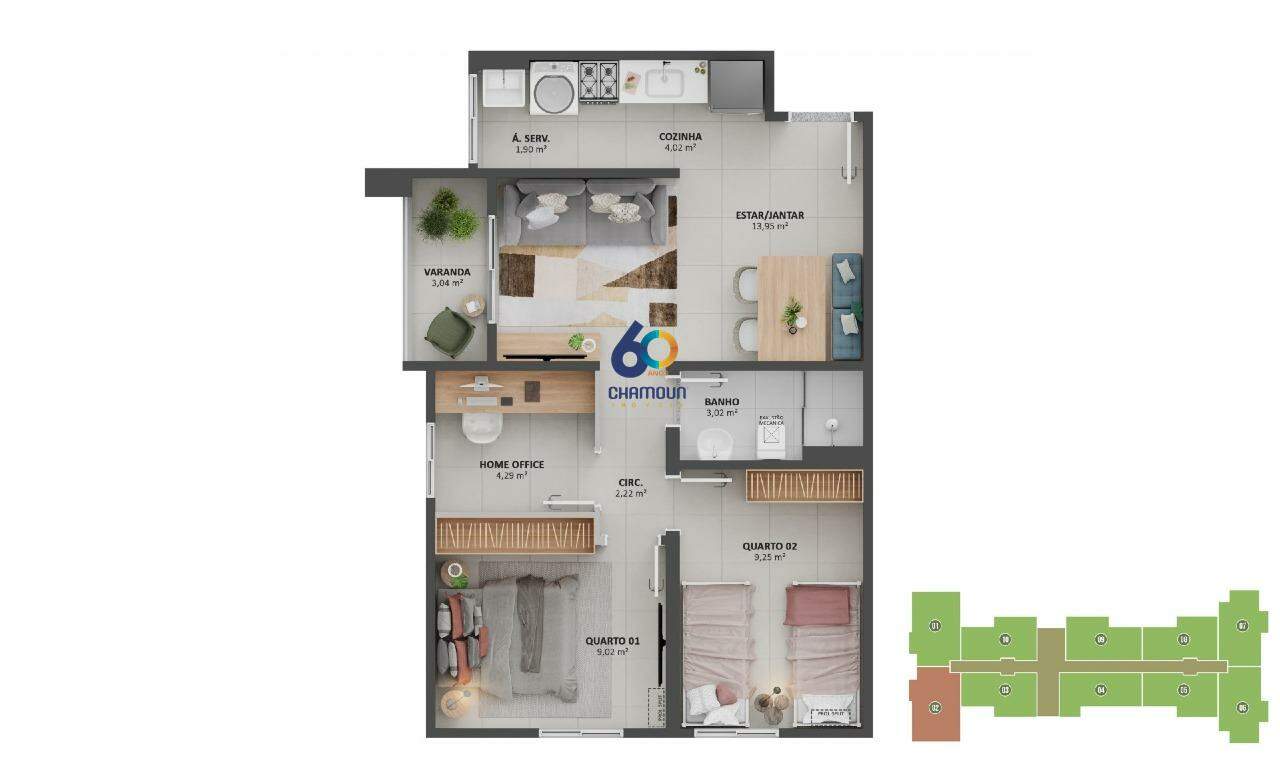 Apartamento à venda no Jardim Limoeiro: Apartamento 2 quartos à venda em Jardim Limoeiro - Serra/ES