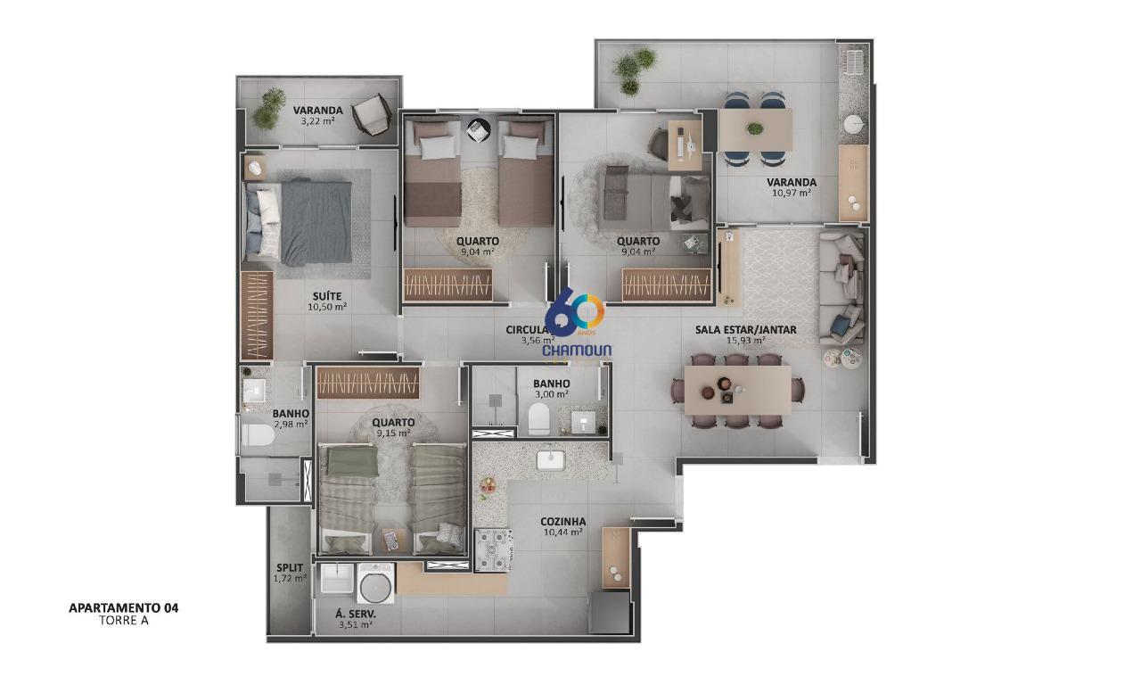 Apartamento à venda no Praia da Costa: Apartamento 4 quartos na Praia da Costa - Vila velha ES