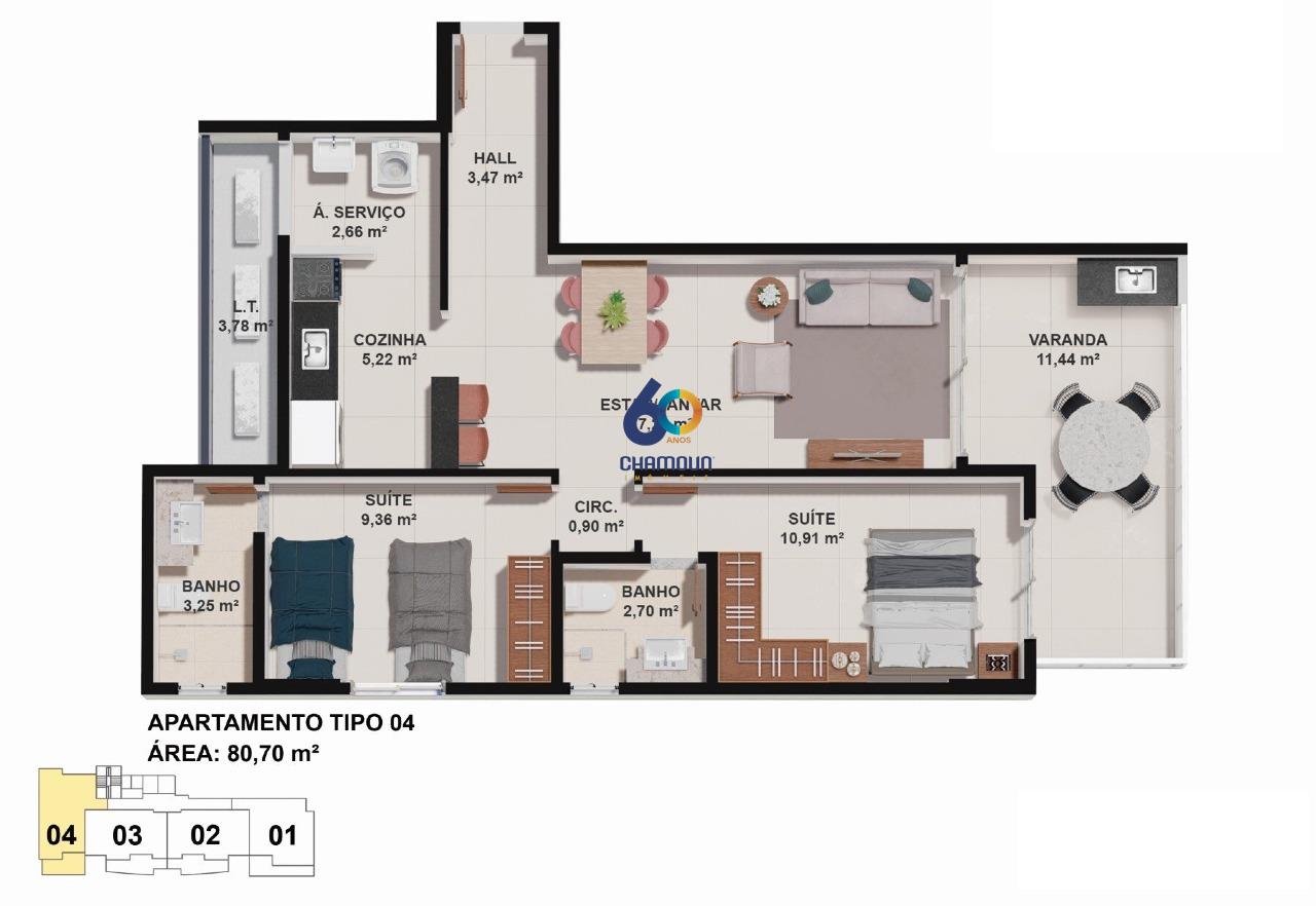 Apartamento à venda no Bento Ferreira: Apartamento 2 quartos à venda em Bento Ferreira - Vitória/ES