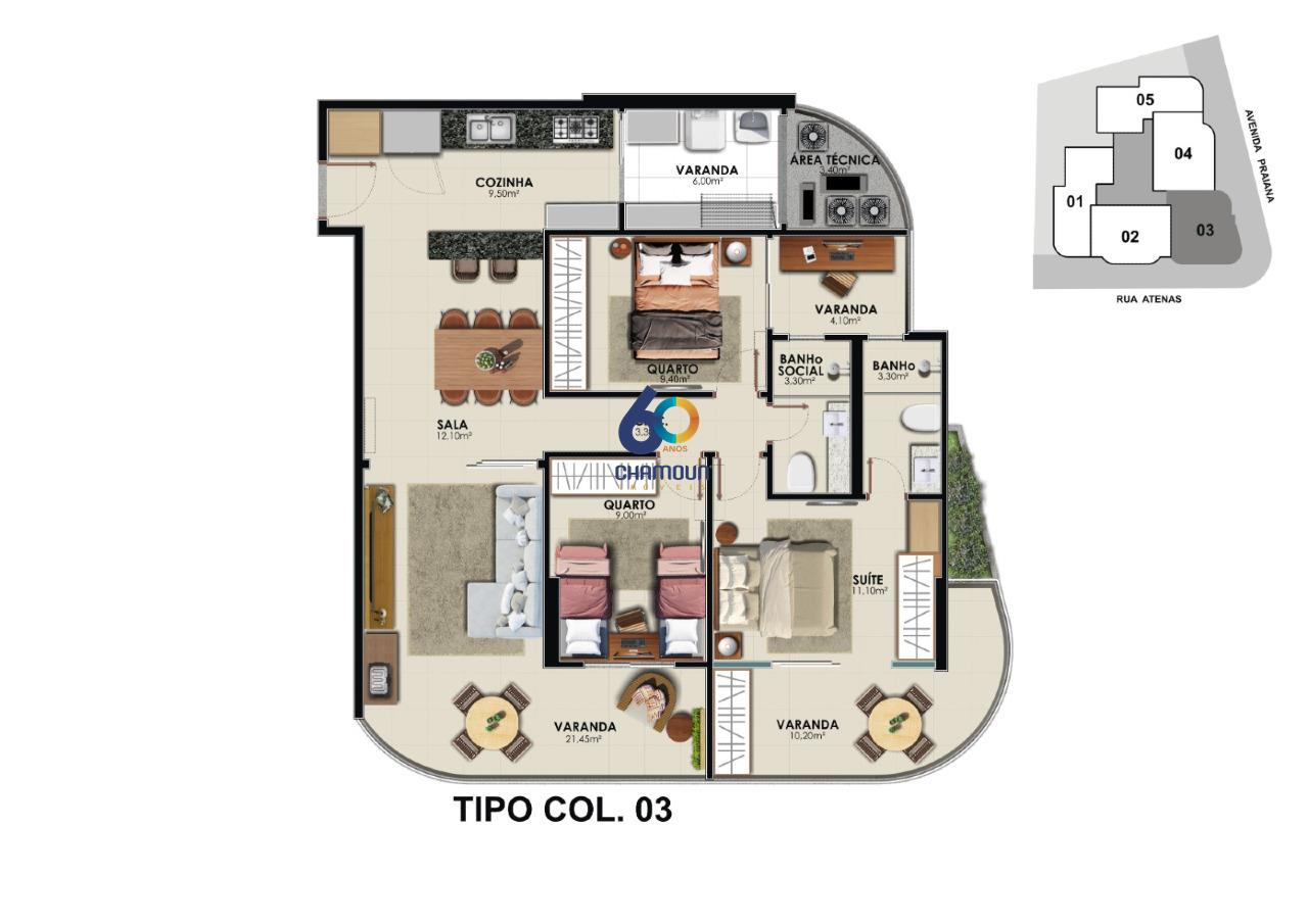 Apartamento à venda no Praia do Morro: Lançamento Maria Carolina