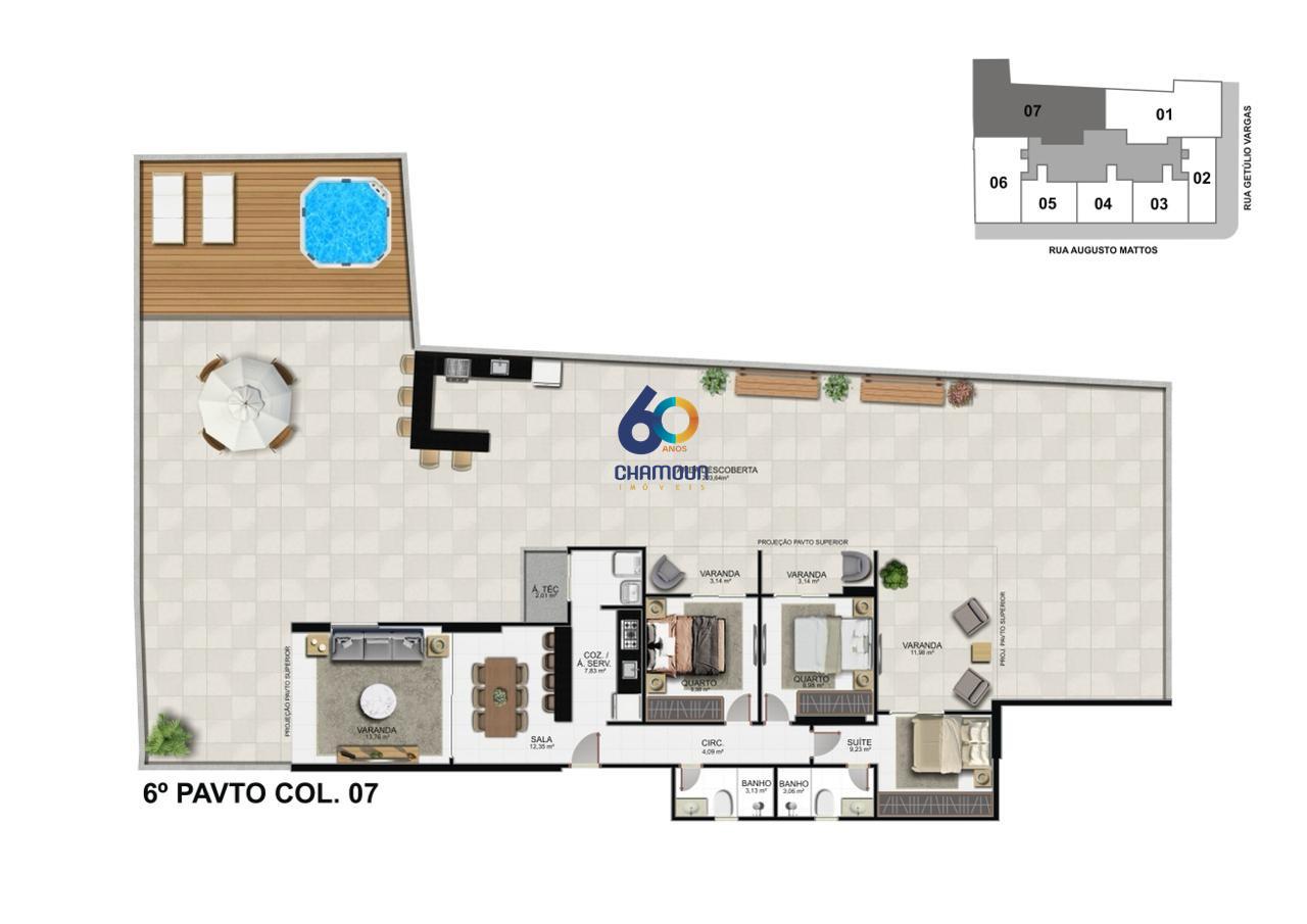 Apartamento à venda no Centro: 