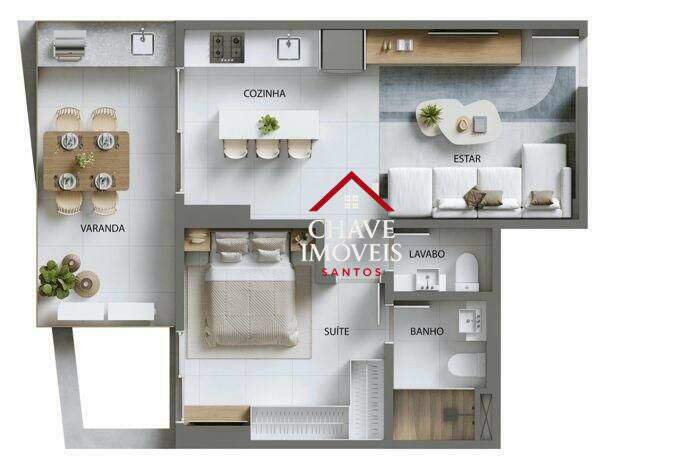 Apartamento à venda no Ponta da Praia: 