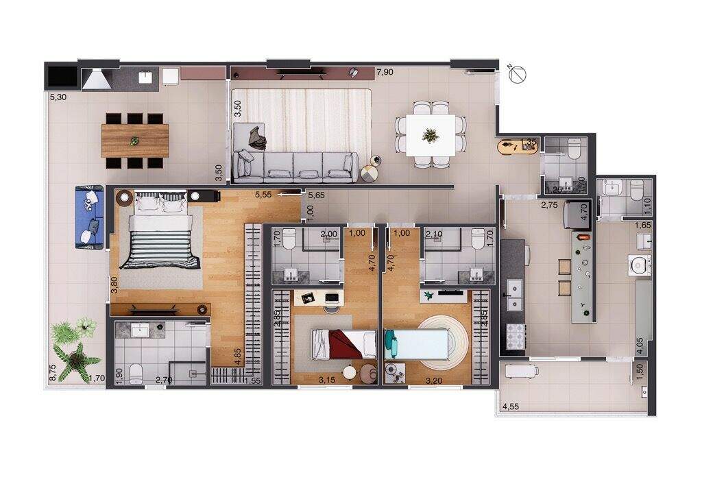 Apartamento à venda no Aparecida: 