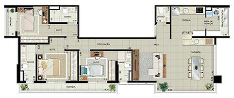 Apartamento à venda no Ponta da Praia: 
