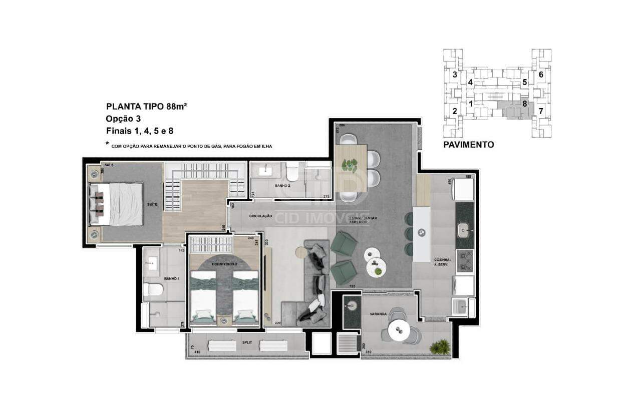 Apartamento, 3 quartos, 88 m² - Foto 4