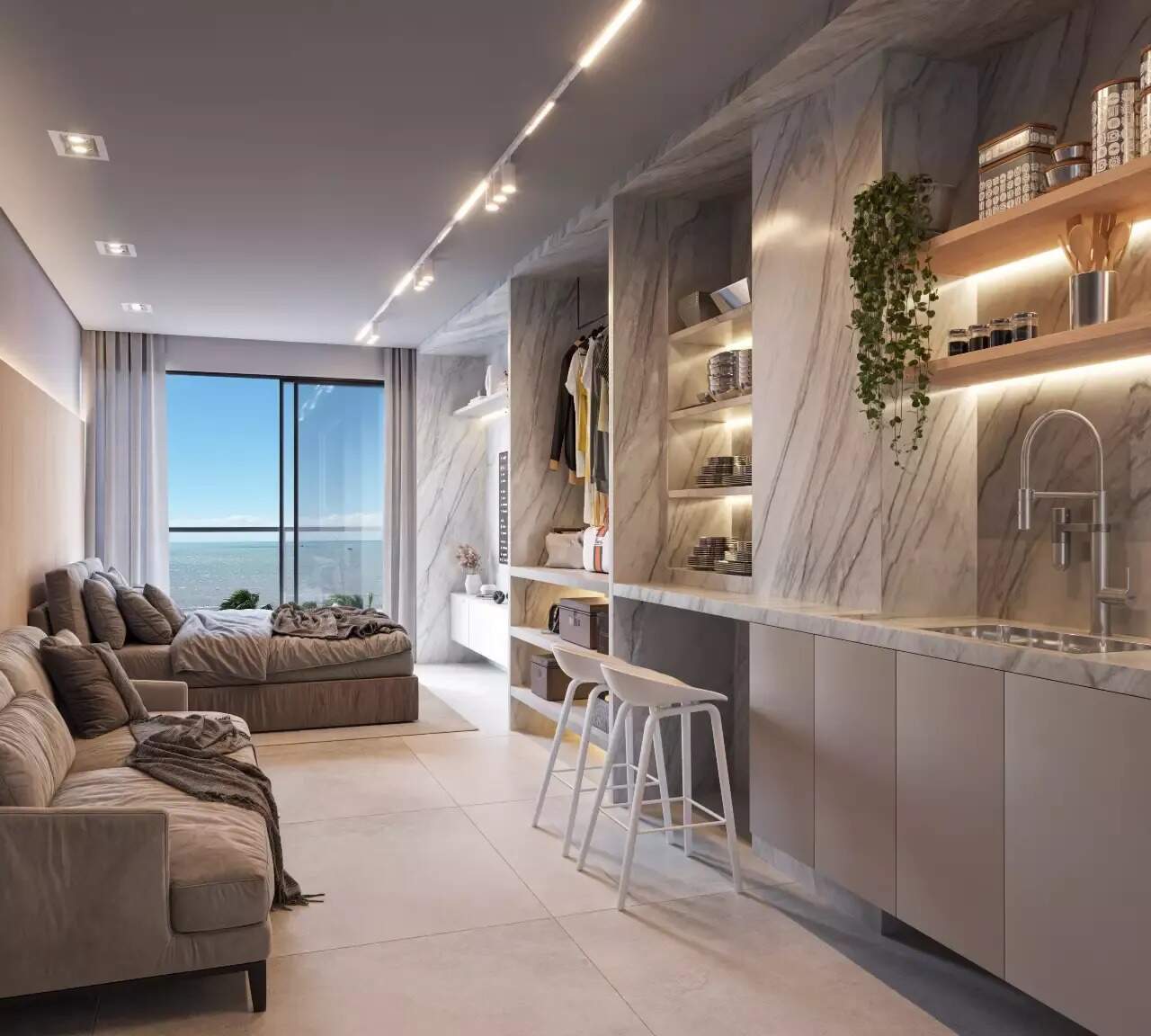 Flat à venda no Jardim Oceania: 
